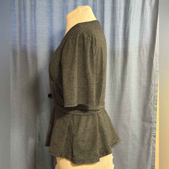 LOFT True Wrap Peplum Top - Picture 2 of 4